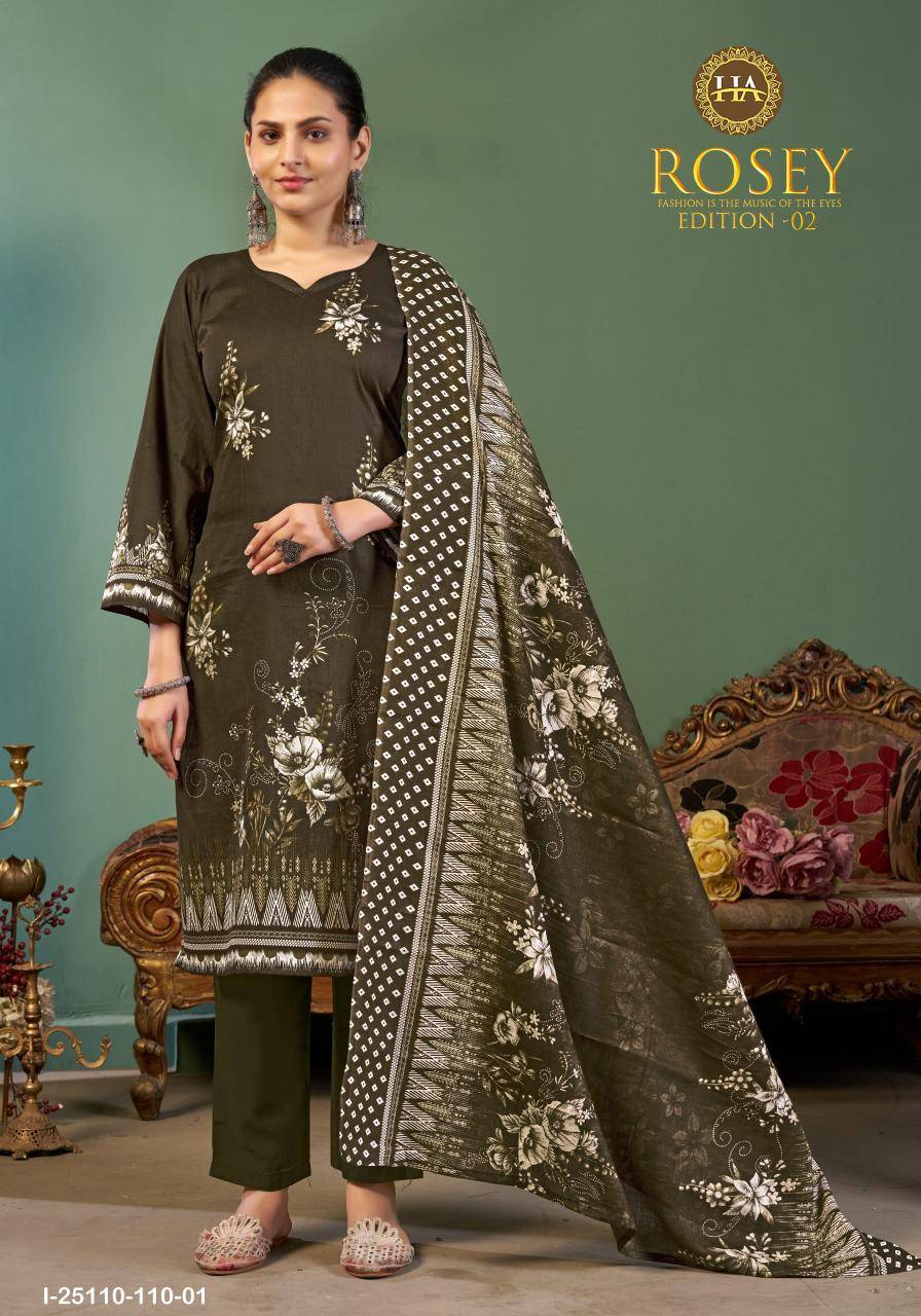 Alok suit rosey-2 Dress material wholesale dealers in Pune